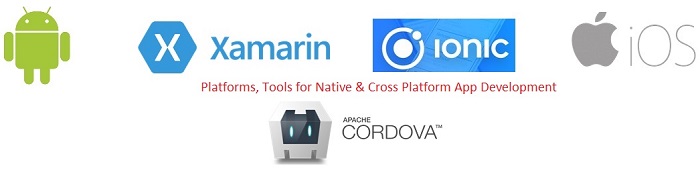 Some Examples of Native and Cross Platform App development technologies