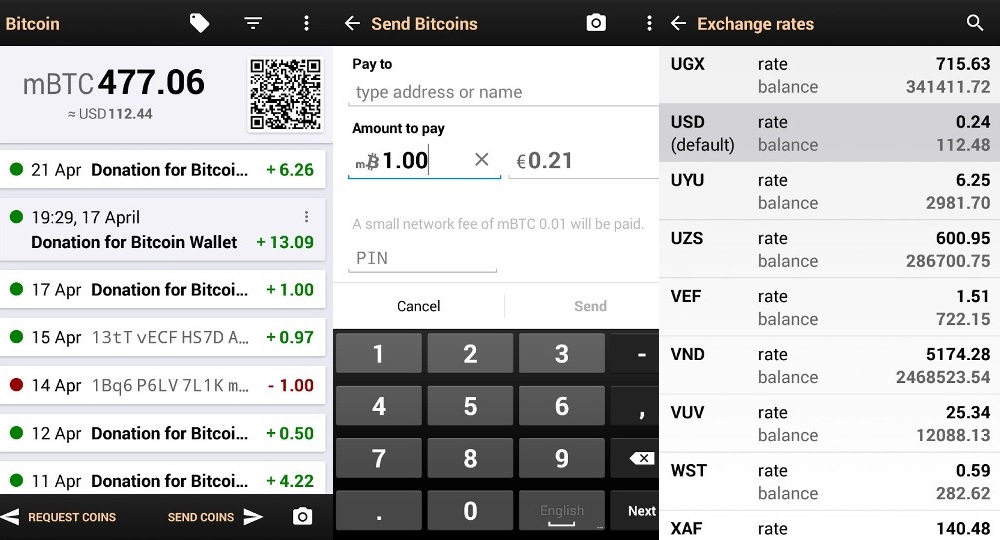 Bitcoin Wallet - an open source app