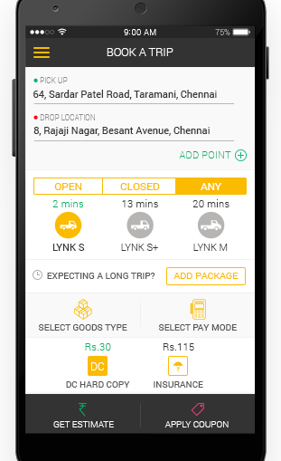 Lynk Mobile App for Logistics