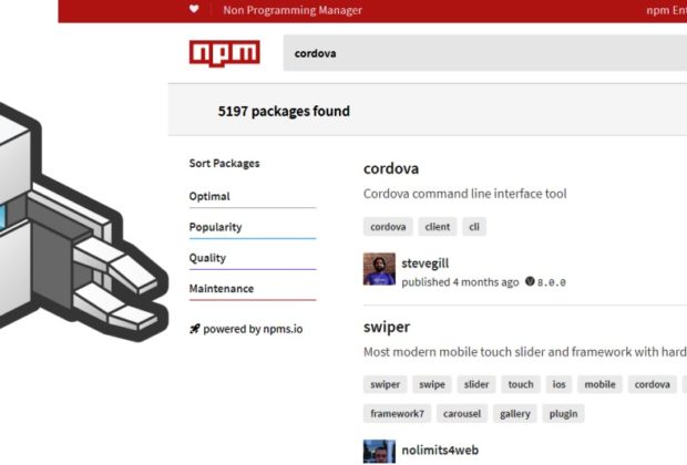 Phonegap Cordova plugin repository on npmjs