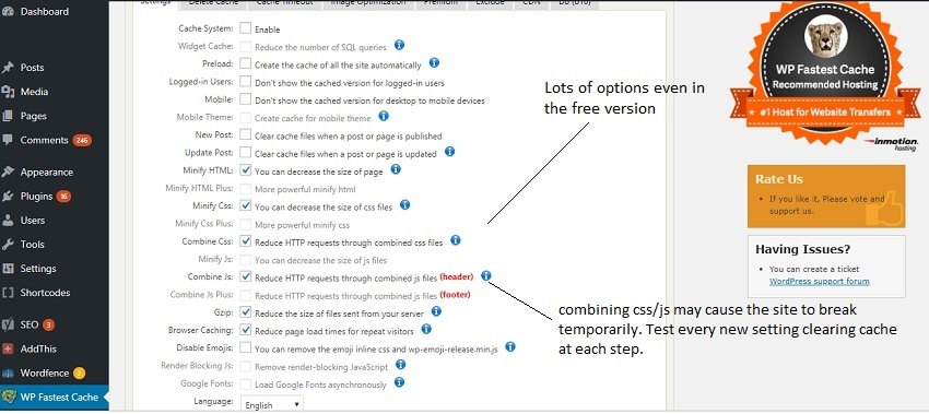 Use WP Fastest Cache to speed up your wordpress website