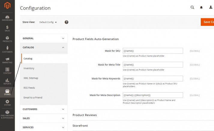 auto-generation of meta-tags for products and categories