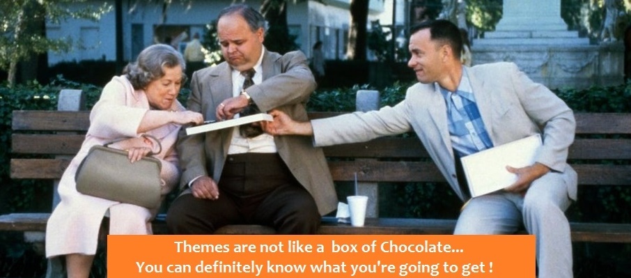 themes are not like a box of chocolate