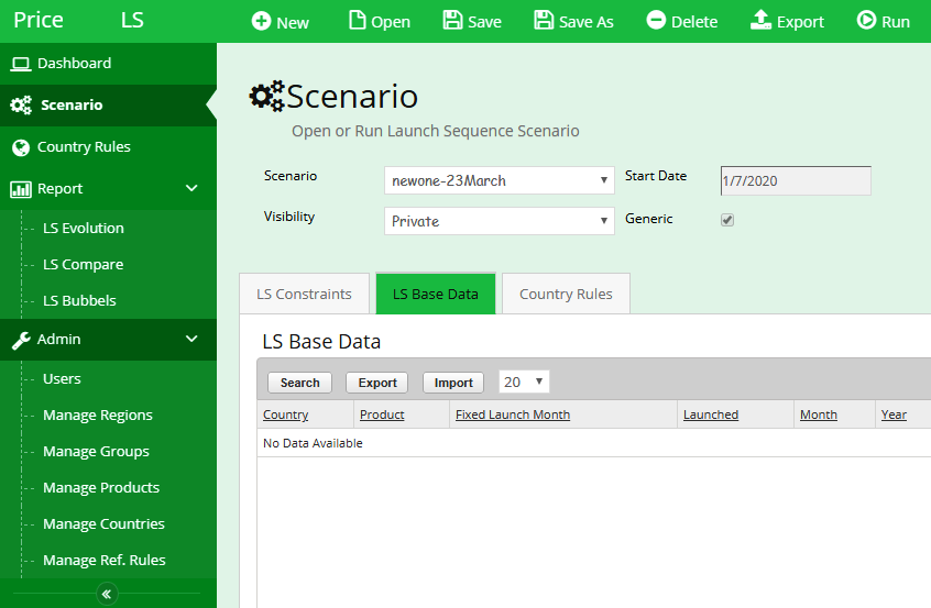 Launch Sequence Optimization and IRP Software