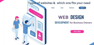 Which type of website design does your business need? Kinds of websites.